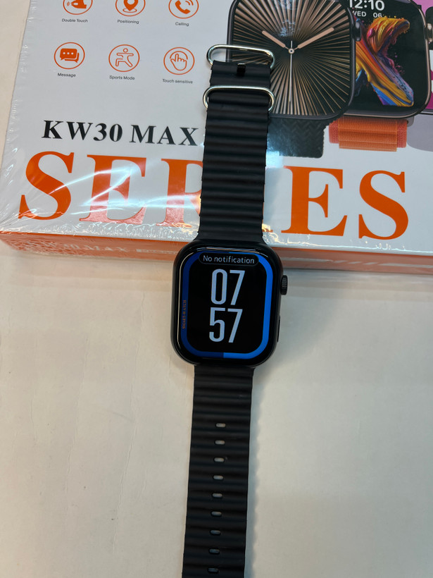 ساعت هوشمندkw30 max سایز۴۶ هفت بند