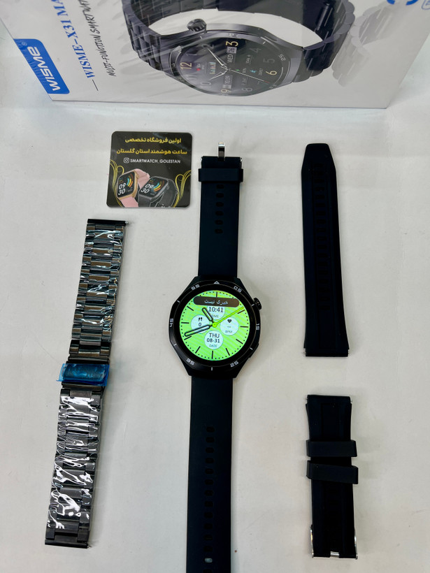 ساعت هوشمندصفحه گرد wisme -x31 max مناسب آقایان
