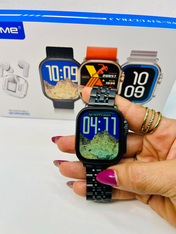 ساعت هوشمند سایز۴۹ مدل ws-x19ultra3 همرا با ایرپاد