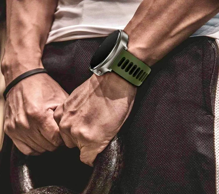 بندسیلیکونی دورنگ مناسب سامسونگ واچ و شیائومی با پین ۲۲میل